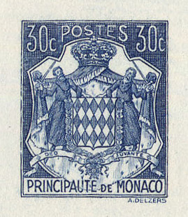 Monaco_1943_Yvert_250-Scott_150A_blue_aa_detail