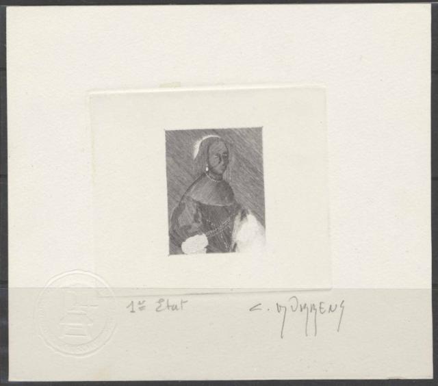 Monaco_1970_Yvert_846a-Scott_775_unadopted_Charlotte_de_Grammont_1er_etat_negative_black_a_AP