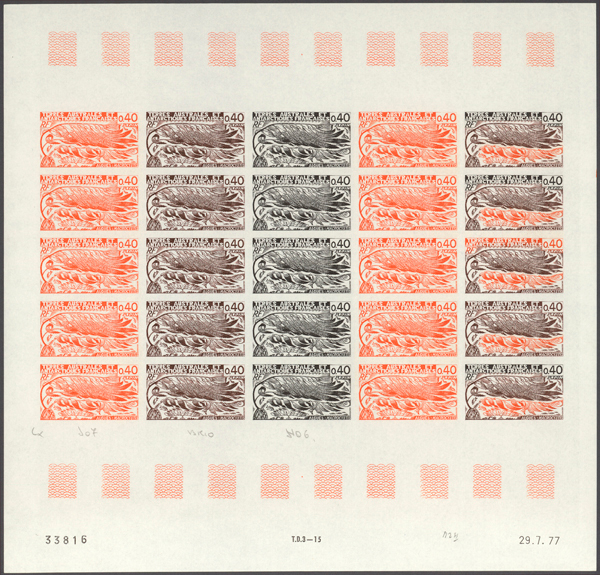 FSAT_1977_Yvert_68-Scott_69_full_sheet_aa