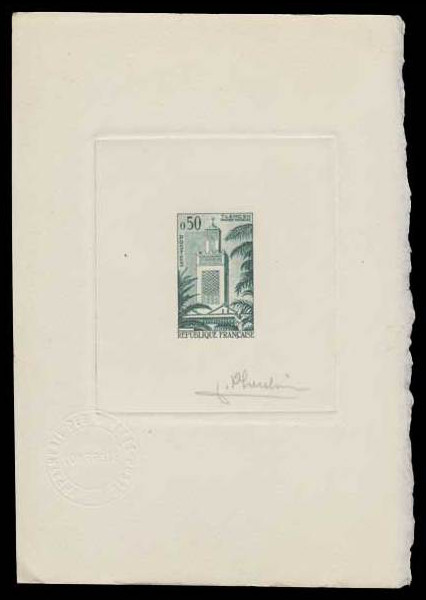 France_1960_Yvert_1238-Scott_946_dark-green