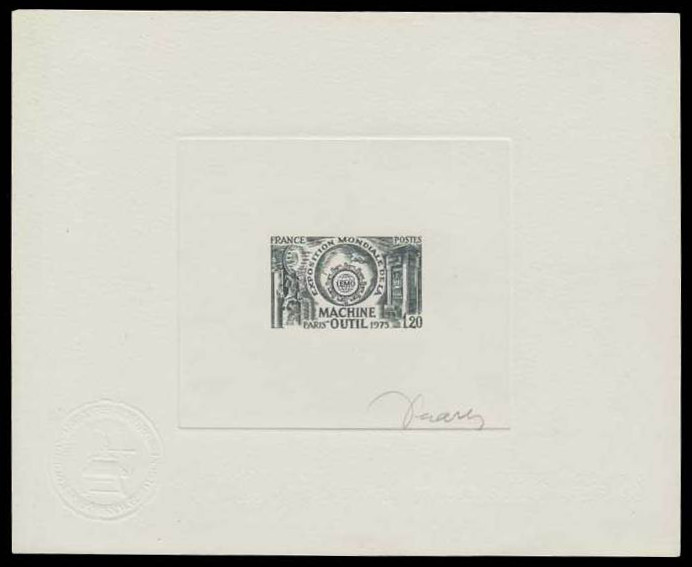 France_1975_Yvert_1842-Scott_1433_dark-grey-green