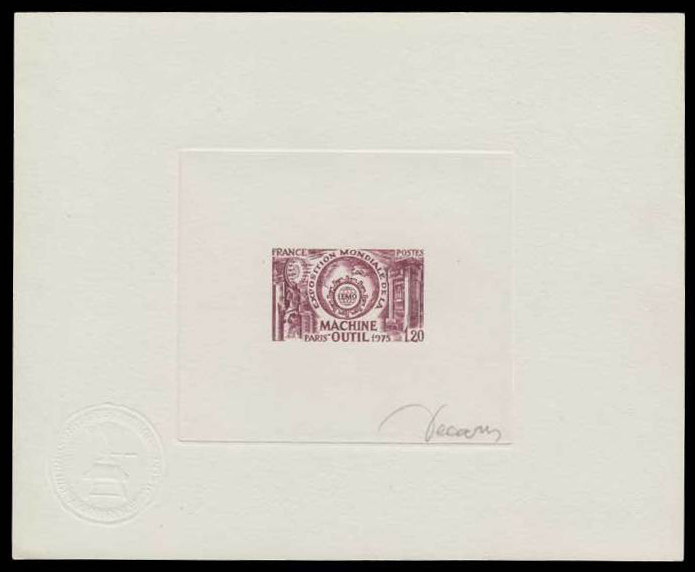 France_1975_Yvert_1842-Scott_1433_dark-lilac-brown