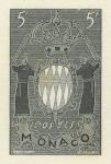 Monaco_1954_Yvert_411a-Scott_318_unissued_in_TD_armoirie_black_d_AP_detail