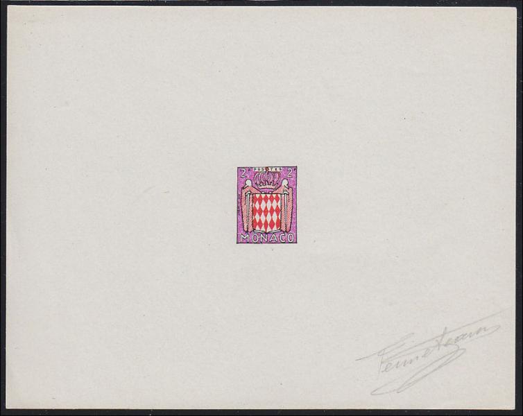 Monaco_1954_Yvert_409-Scott_316_multicolor_typo_e