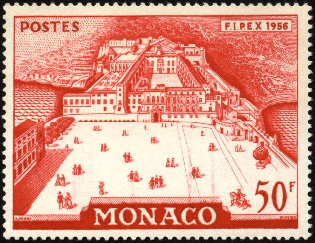 Monaco_1956_Yvert_451-Scott_361_Prince's_Palace_IS