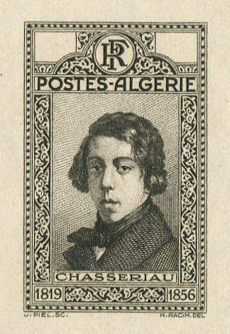 Algeria_1936_Yvert-Scott_unadopted_Chasseriau_etat_black_h_AP_detail