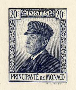 Monaco_1922_Yvert_54d-Scott_40_unadopted_20c_Albert_I_grey_1608_Lx_COLL_detail