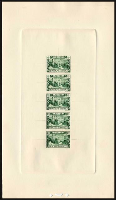 Monaco_1922_Yvert_55a-Scott_41_unadopted_40c_Oceanagraphic_Museum_green_b_COLL