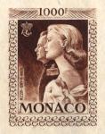 Monaco_1959_Yvert_PA72b-Scott_C55_unadopted_1000f_Grace_et_Rainier_III_maigre_brown_d_AP_detail