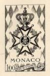 Monaco_1958_Yvert_490a-Scott_410_unadopted_St-Charles_Order_black_b_AP_detail