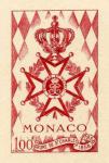 Monaco_1958_Yvert_490a-Scott_410_unadopted_St-Charles_Order_red_c_AP_detail