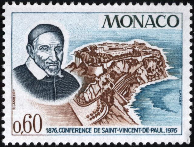 Monaco_1976_Yvert_1067-Scott_1038_St_Vincent-de-Paul_a_IS