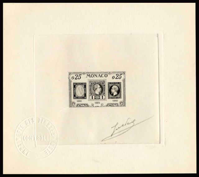 Monaco_1960_Yvert_525a-Scott_461_unadopted_Timbre_monegasque_black_c_AP
