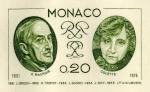 Monaco_1976_Yvert_1044a-Scott_1010_unadopted_Maurois_and_Colette_green_b_AP_detail