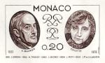 Monaco_1976_Yvert_1044a-Scott_1010_unadopted_Maurois_and_Colette_sepia_ATP_detail