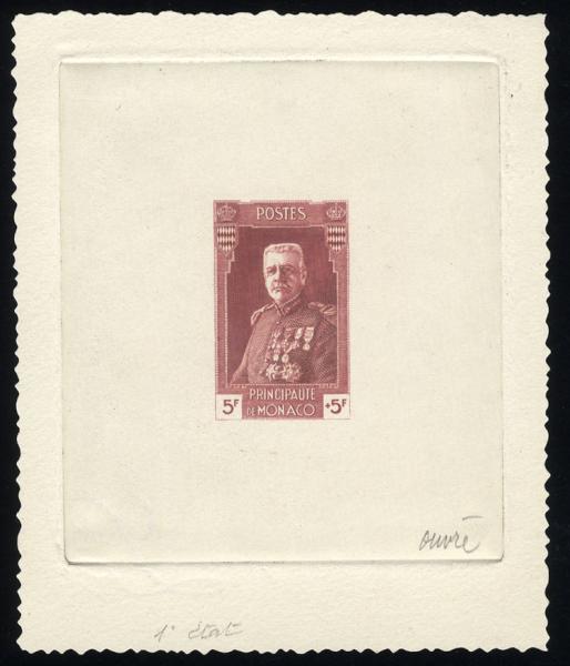 Monaco_1937_Yvert_139-Scott_B23_2eme_etat_brown-red_ab