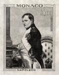 Monaco_1969_Yvert_PA94a-Scott_C76_unissued_in_TD_Napoleon_horizontal_die_without_frame_positive_1er_etat_black_ba_AP_detail_a