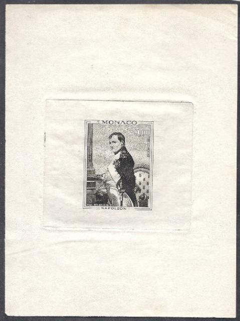 Monaco_1969_Yvert_PA94a-Scott_C76_unissued_in_TD_Napoleon_horizontal_die_without_frame_positive_1er_etat_black_bb_AP