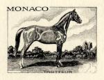 Monaco_1970_Yvert_835a-Scott_785_unadopted_25c_cheval_trotteur_1er_etat_black_b_AP_detail