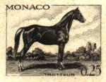 Monaco_1970_Yvert_835a-Scott_785_unadopted_25c_cheval_trotteur_etat_black_ab_AP_detail