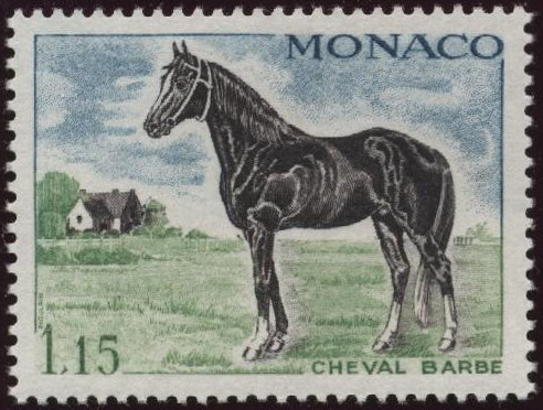 Monaco_1970_Yvert_838-Scott_788_1f15_cheval_barbe_a_IS