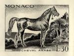 Monaco_1970_Yvert_837a-Scott_787_unadopted_1f30_cheval_arabe_black_ATP_detail_a