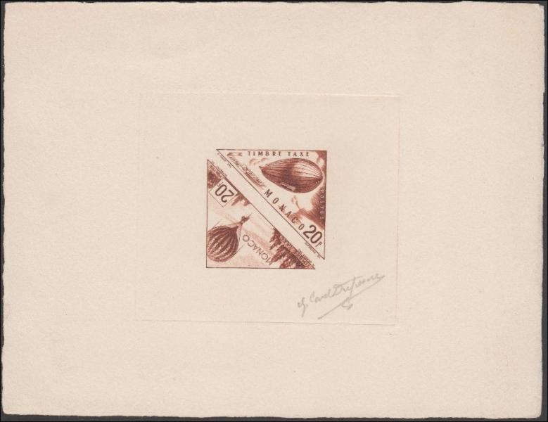 Monaco_1953_Yvert_Taxe_50-51-Scott_J45a_brown_e