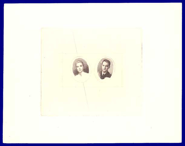 Monaco_1956_Yvert_473a-Scott_366_unadopted_Grace_et_Rainier_III_1er_etat_sepia_ab_AP