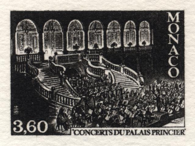 Monaco_1984_Yvert_1429a-Scott_1435_unadopted_Palace_Concert_black_b_AP_detail