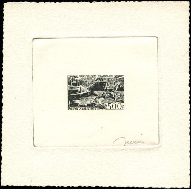 France_1949_Yvert_PA27a-Scott_C26a_unadopted_Marseille_500f_black_o_AP