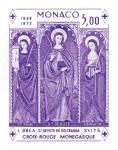 Monaco_1972_Yvert_BF7a-Scott_864_unadopted_Dolceaqua_Red_Cross_violet_b_ESS_detail