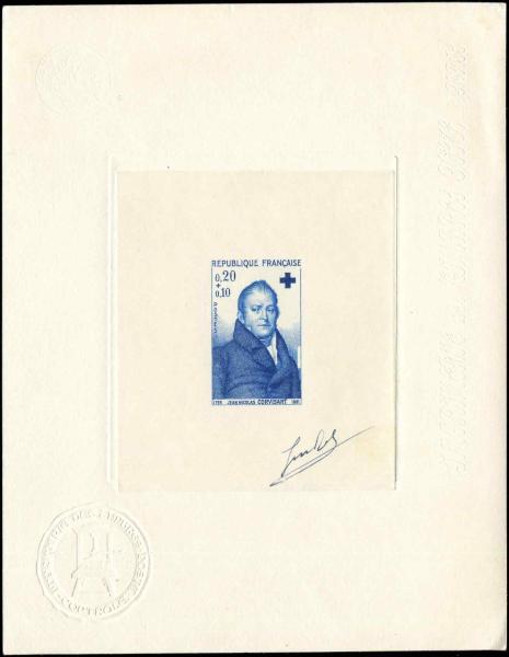 France_1964_Yvert_1433-Scott_B385_blue_ca
