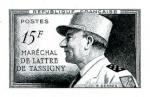 France_1952_Yvert_920a-Scott_675a_unadopted_Marechal_de_Lattre_Type_I-b_black_g_AP_detail
