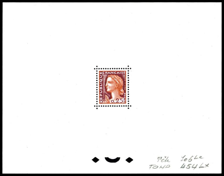 France_1960_Yvert_1263-Scott_968_tete_brown_706_Lc_fond_red_454_Lx_typo