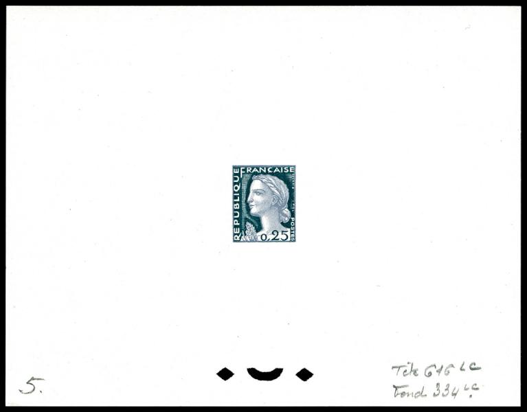 France_1960_Yvert_1263-Scott_968_tete_grey_616_Lc_fond_green_334_Lc_typo_c
