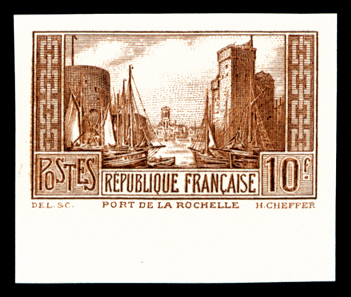 France_1929_Yvert_261e-Scott_251_Port_de_la_Rochelle_brown_r_US