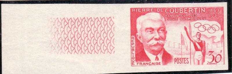 France_1956_Yvert_1088-Scott_817_carmine-red