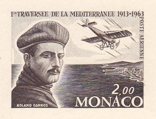 Monaco_1963_Yvert_PA81-Scott_C63_sepia_ab_detail