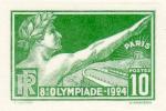 France_1924_Yvert_183a-Scott_198_unadopted_Jeux_Olympiques_Paris_10c_green_typo_d_AP_detail