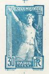France_1924_Yvert_186bx-Scott_201_unadopted_Jeux_Olympiques_Paris_30c_blue_typo_AP_detail