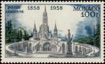 Monaco_1958_Yvert_PA69-Scott_C51_Lourdes_IS