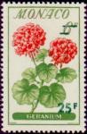 Monaco_1959_Yvert_518-Scott_442_25f_Geranium_IS