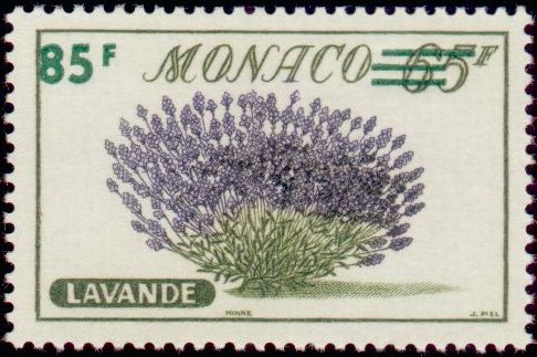 Monaco_1959_Yvert_521-Scott_445_85f_Lavande_IS