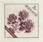 Monaco_1959_Yvert_515a-Scott_439_unadopted_3f_Princesse_Grace_Carnation_violet-brown_AP_detail