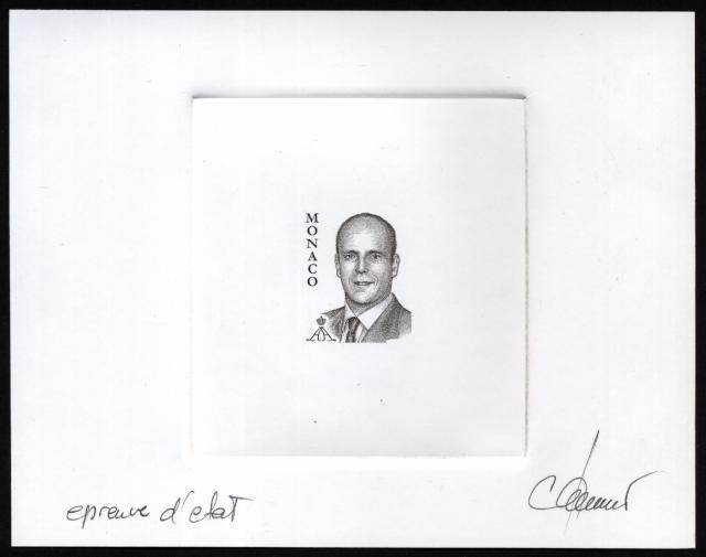 Monaco_2005_Yvert_2515a-Scott_2397_unadopted_Albert_II_by_Claude_Jumelet_sepia_a_AP