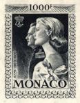 Monaco_1959_Yvert_PA72b-Scott_C55_unadopted_1000f_Grace_et_Rainier_III_maigre_black_f_AP_detail