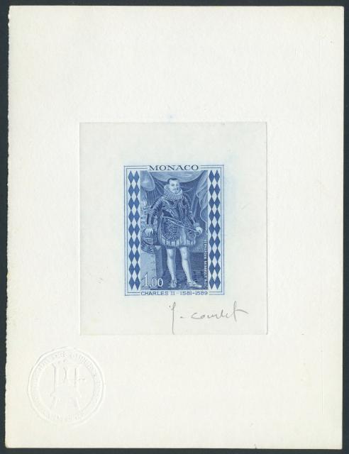 Monaco_1968_Yvert_770a-Scott_710_unadopted_Charles_II_positive_blue_bb_AP