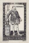 Monaco_1942_Yvert_235a-Scott_B62_unadopted_engraving_Charles_II_1er_etat_black_AP_detail