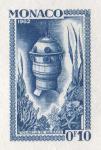 Monaco_1962_Yvert_592a-Scott_522_unadopted_F_Galeazzi_tower_etat_blue_cb_AP_detail