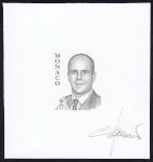 Monaco_2005_Yvert_2515a-Scott_2397_unadopted_Albert_II_by_Claude_Jumelet_sepia_bb_AP